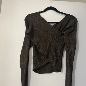 A.L.C Crisscross back Brown sweater in M